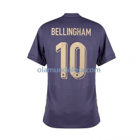 Camisola Inglaterra Jude Bellingham 10 Homem Equipamento Segundo Euro 2024 Manga Curta
